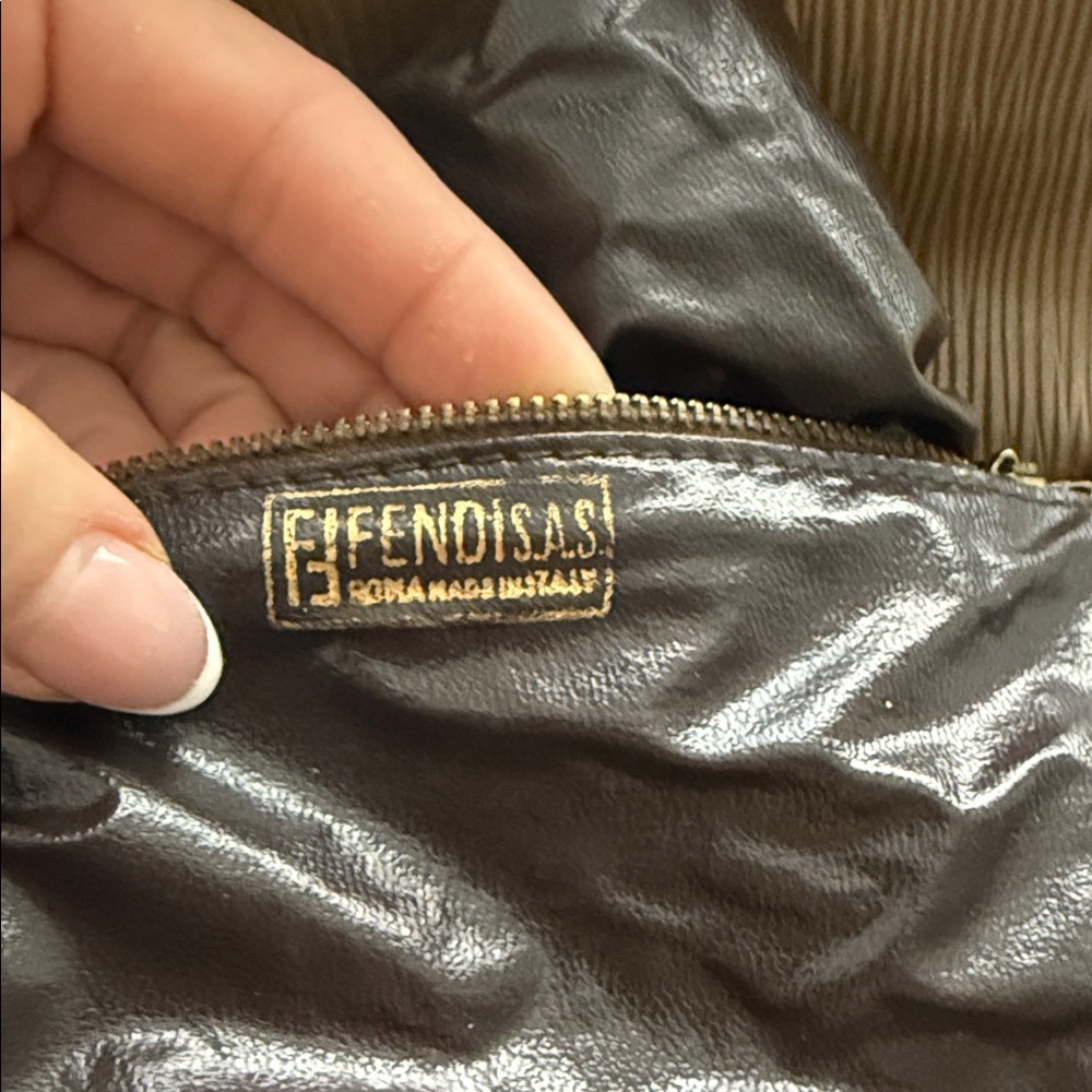 Fendi Tan Monogram Shoulder Bag - Picture 8 of 9